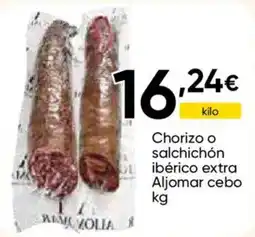 FROIZ Aljomar chorizo o salchichón ibérico extra oferta