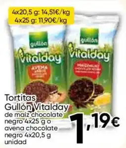 FROIZ Gullón tortitas vitalday oferta