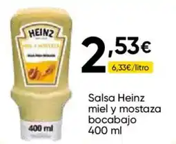 FROIZ Heinz salsa miel y mostaza bocabajo oferta