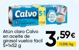 FROIZ Calvo atún claro en aceite de girasol vuelca fácil oferta