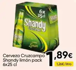FROIZ Cerveza Cruzcampo Shandy limón oferta