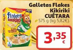 Alcampo Cuétara - galletas flakes kikiriki oferta