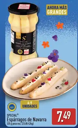 ALDI Special espárragos de navarra oferta
