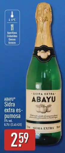 ALDI Abayu sidra extra espumosa oferta
