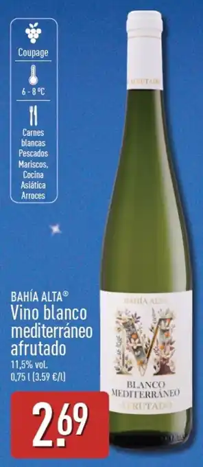 Bahía Alta vino blanco mediterráneo afrutado