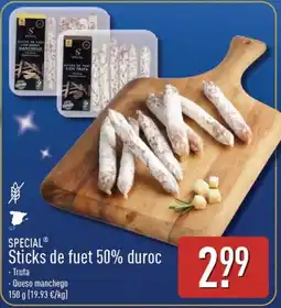 ALDI Special sticks de fuet 50% duroc oferta