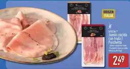 ALDI Special jamón cocido con trufa / porchetta cocida y asada oferta
