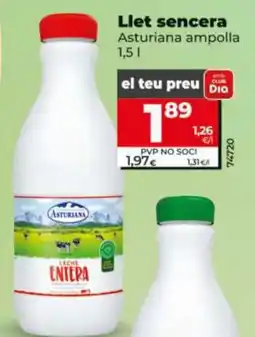 Maxi Dia Asturiana llet sencera oferta