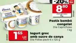 Maxi Dia Dia Fidias logurt grec amb sucre de canya oferta
