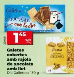 Maxi Dia Dia Galleteca galetes cobertes amb rajola de xocolata amb llet oferta