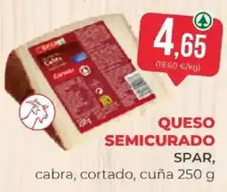 SPAR spar queso semicurado cabra oferta