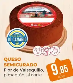 SPAR Flor de Valsequillo queso semicurado pimentón al corte oferta