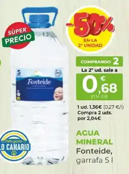 SPAR Fonteide agua mineral oferta
