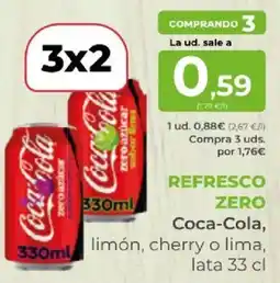 SPAR Coca-Cola refresco zero oferta