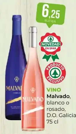 SPAR Malvado vino blanco o rosado oferta