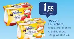 SPAR La Lechera yogur fresa melocotón o arándanos oferta