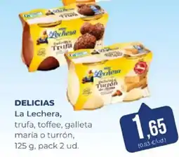 SPAR La Lechera trufa toffee galleta maría o turrón oferta