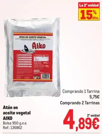 Aiko atún en aceite vegetal