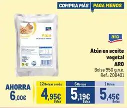 Makro Aro atún en aceite vegetal oferta