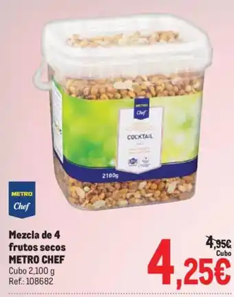 Metro Chef mezcla de 4 frutos secos