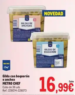 Makro Metro Chef gilda con boquerón o anchoa oferta