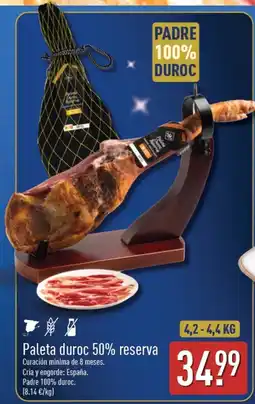ALDI Padre paleta duroc 50% reserva oferta