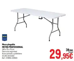 Makro Metro Professional mesa plegable oferta
