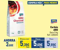 Makro aro carbón bbq charcoal oferta