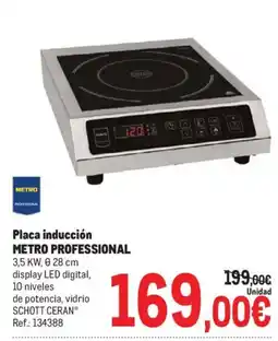Makro Metro Professional placa inducción oferta