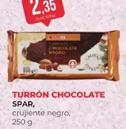 SPAR spar turrón chocolate negro oferta