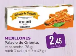 SPAR Palacio de Oriente mejillones en escabeche oferta