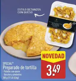ALDI Special preparado de tortilla oferta