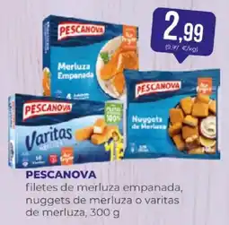 SPAR Pescanova filetes de merluza empanada, nuggets de merluza o varitas de merluza oferta