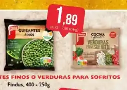 SPAR Findus guisantes finos o verduras para sofritos oferta