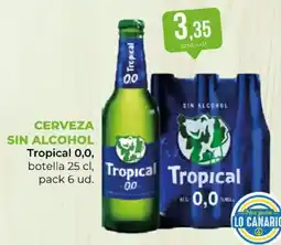 SPAR Tropical cerveza sin alcohol oferta