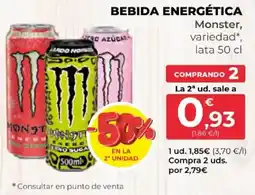 SPAR Monster bebida energética oferta