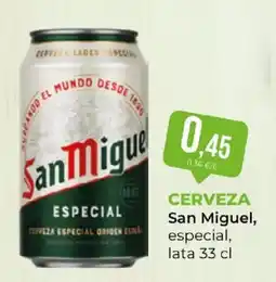 SPAR San Miguel cerveza especial oferta