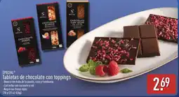 ALDI Special tabletas de chocolate con toppings oferta