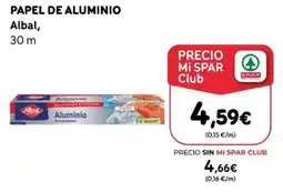 SPAR Albal papel de aluminio oferta