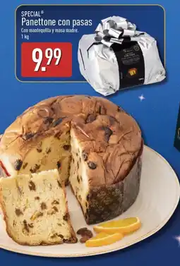 ALDI Special panettone con pasas oferta