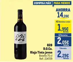 Makro 828 rioja tinto joven oferta
