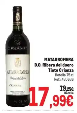 Makro Matarromera D.O. Ribera del duero Tinto Crianza oferta