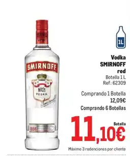 Makro Smirnoff vodka red oferta