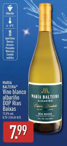 ALDI maría balteira vino blanco albariño oferta