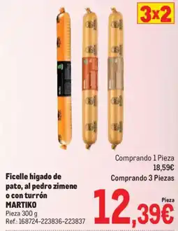 Makro Martiko ficelle hígado de pato al pedro zimene o con turron oferta