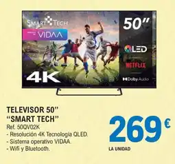 E.Leclerc Smart Tech televisor 50" oferta