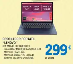E.Leclerc Lenovo mt540 chromebook oferta
