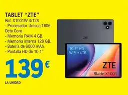 E.Leclerc ZTE tablet Blade X1001 oferta