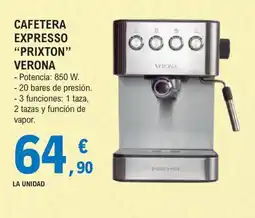 E.Leclerc Verona cafetera expresso prixton oferta