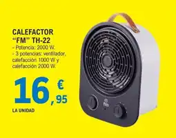 E.Leclerc fm calefactor th-22 oferta